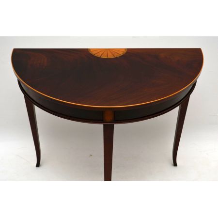 Antiker Mahogany Inlaid Console Table