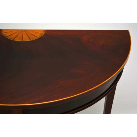 Antiker Mahogany Inlaid Console Table