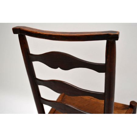 Antiker Ladderback Stuhl aus dem 18. Jahrhundert