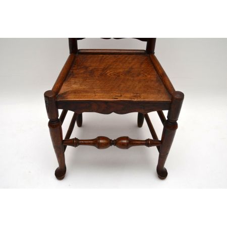 Antiker Ladderback Stuhl aus dem 18. Jahrhundert