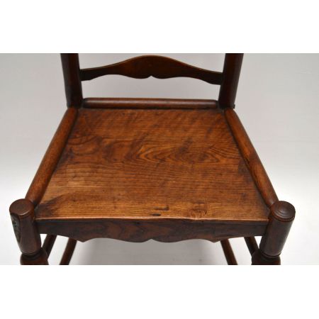 Antiker Ladderback Stuhl aus dem 18. Jahrhundert