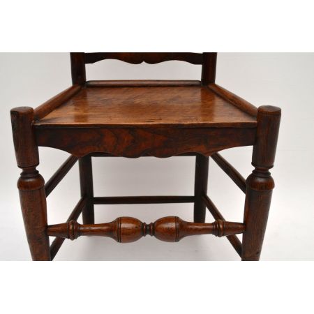 Antiker Ladderback Stuhl aus dem 18. Jahrhundert