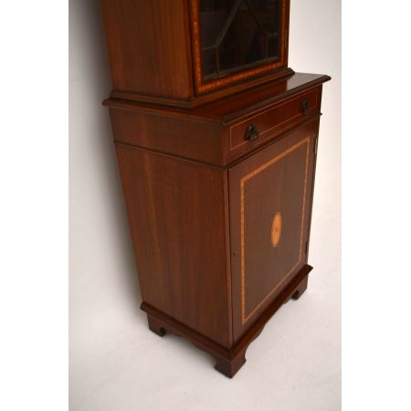 Antikes georgisches Mahagoni Bücherregal