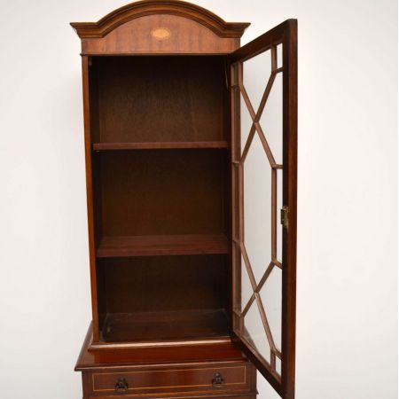Antikes georgisches Mahagoni Bücherregal