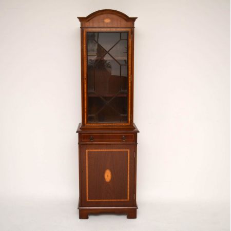 Antikes georgisches Mahagoni Bücherregal