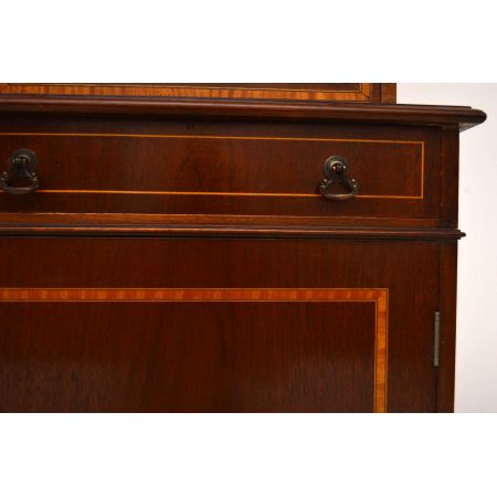 Antikes georgisches Mahagoni Bücherregal