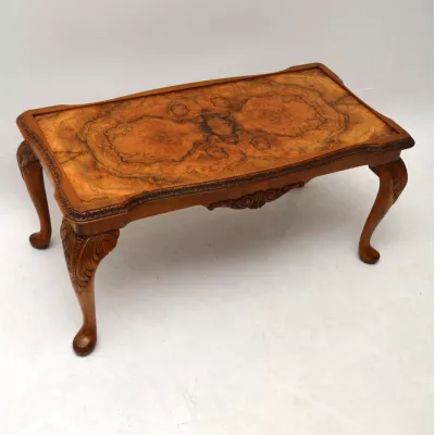 Antik Burr Walnut Couchtisch Sofatisch