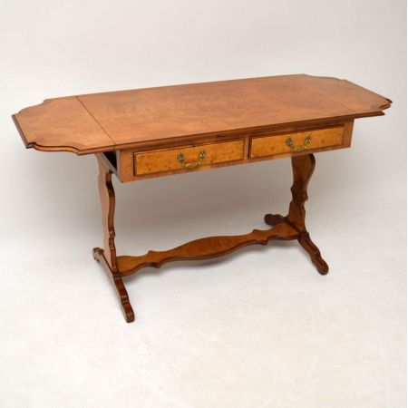 Antik Burr Walnuss Sofa Tisch