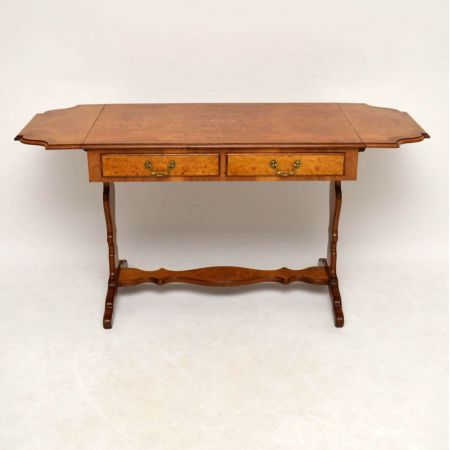 Antik Burr Walnuss Sofa Tisch