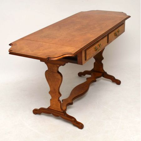 Antik Burr Walnuss Sofa Tisch