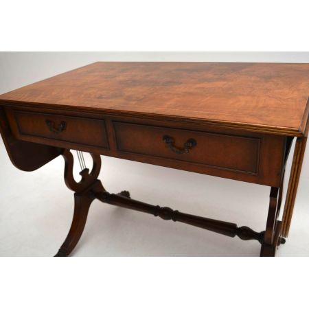 Antiker Regency Stil Walnuss Sofa Tisch