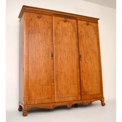 Antiker Satin Wood Wardrobe by Hille