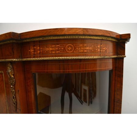 Antikes viktorianisches Walnuss Credenza Sideboard