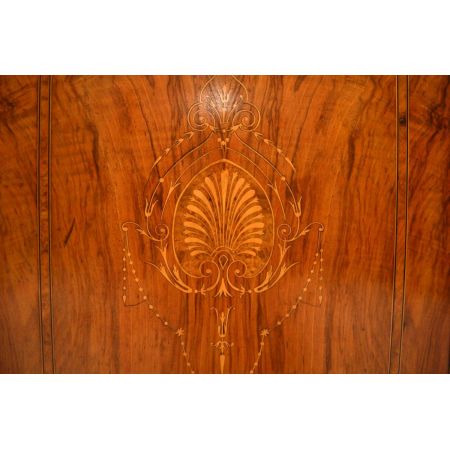 Antikes viktorianisches Walnuss Credenza Sideboard