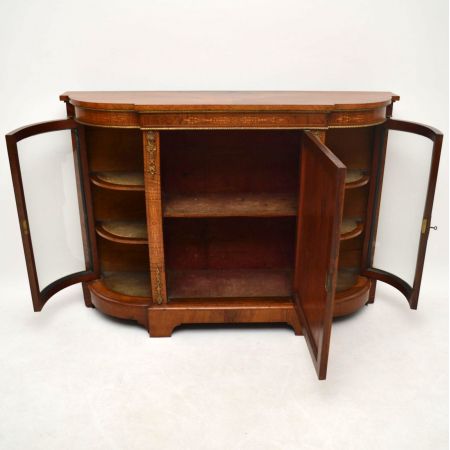 Antikes viktorianisches Walnuss Credenza Sideboard