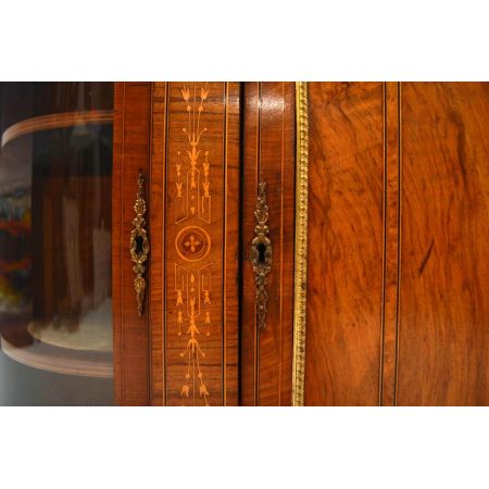 Antikes viktorianisches Walnuss Credenza Sideboard