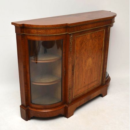 Antikes viktorianisches Walnuss Credenza Sideboard