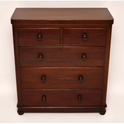 Antiker Victorian Mahogany Medium Sized Chest of Drawers