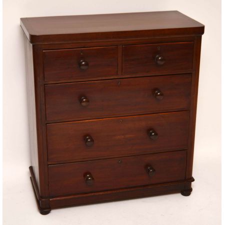 Antiker Victorian Mahogany Medium Sized Chest of Drawers