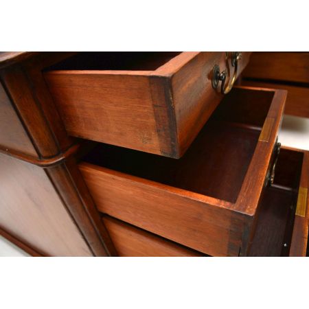 Großer antiker Mahagoni Schreibtisch, viktorianisch