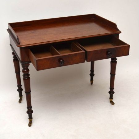 Antik Early Victorian Mahagoni Schreibtisch Tisch Büroschreibtisch