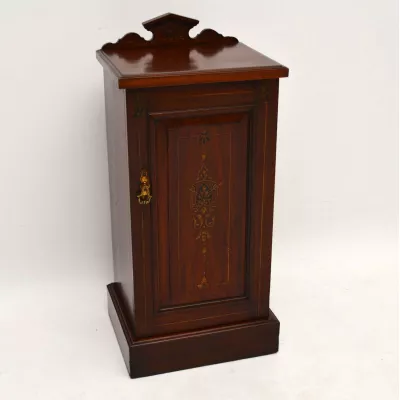 Antiker Victorian Mahogany Bedside Cabinet