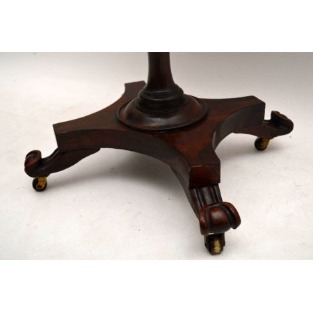 Antiker William IV Palisander Nähkisten Tisch