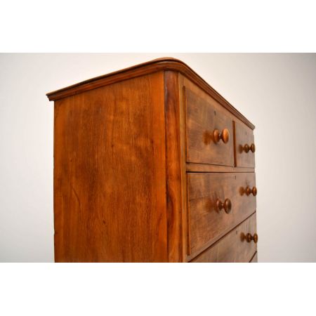 Große antike viktorianische Satin Birken Kommode