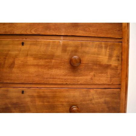 Große antike viktorianische Satin Birken Kommode