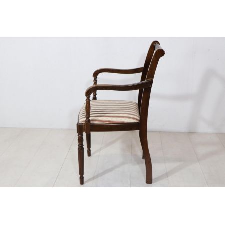 Englischer Esszimmerstuhl mit Armlehnen im Georgian Style, in Mahagoni - sofort lieferbar