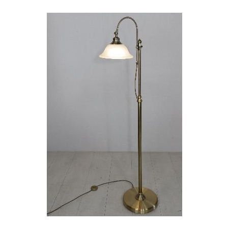 Art Déco Standleuchte in Messing - sofort lieferbar