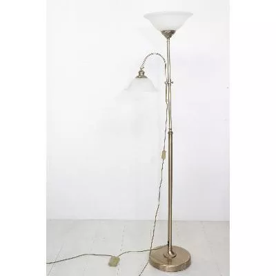 Art Déco Standleuchte mit zwei Lampen - sofort lieferbar