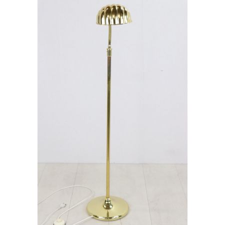 Art déco Stil Stehleuchte mit Muschelmotiv, Messing