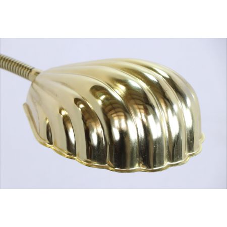 Art déco Stil Stehleuchte mit Muschelmotiv, Messing