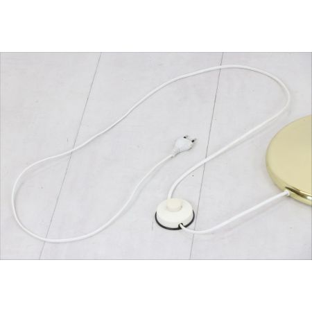 Art déco Stil Stehleuchte mit Muschelmotiv, Messing