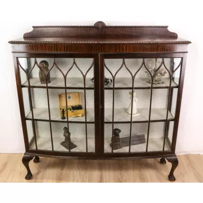 Außergewöhnlich antike Vitrine / Display Cabinet, Mahagoni, ca. 1920