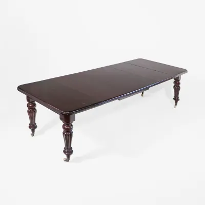 Antiker ausziehbarer Esstisch aus massivem Mahagoni – viktorianischer Originaltisch