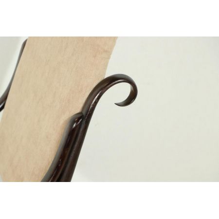 Authentischer Schaukelstuhl im Thonet Stil, Polster in Beige