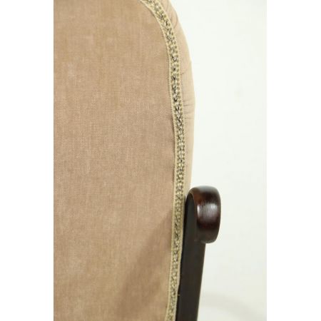 Authentischer Schaukelstuhl im Thonet Stil, Polster in Beige