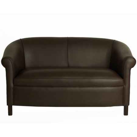 "Baron Plain" 2-Sitzer Original englisches Chesterfield Sofa