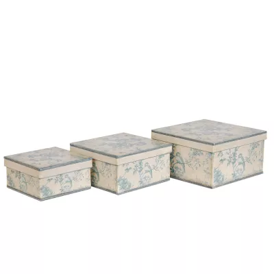 Clayre & Eef Schönes 3-teiliges Dosen-Set