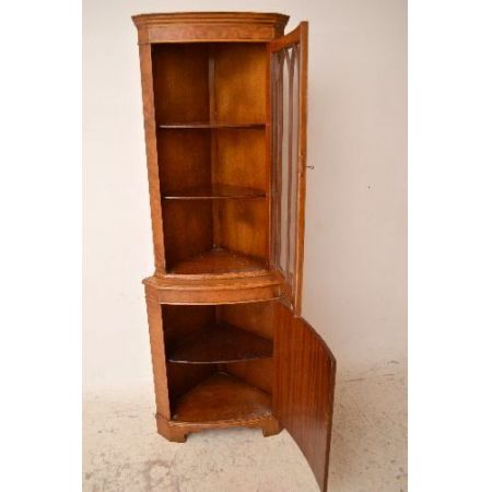 Antiik Georgianstil  Nussbaum Eckschrank 