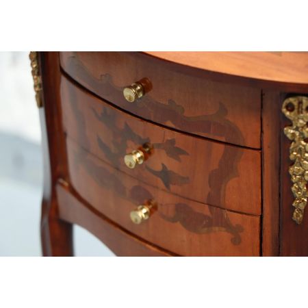 MORRIS Barock Stil 2er Set Beistelltische "Serge", in Cognac - sofort lieferbar