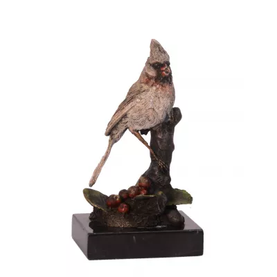 Bronzefigur Cardinal Bird 14,2x7,2x6,9cm