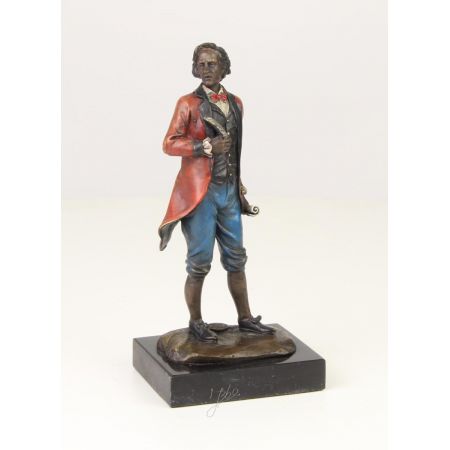 Bronzefigur Mozart 21,1x7,8x10cm