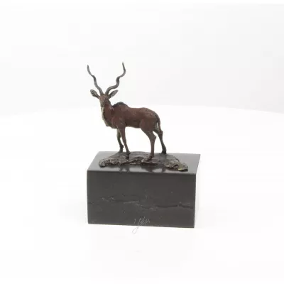 Bronzefigurn Impala 19,1x7,2x13,1cm