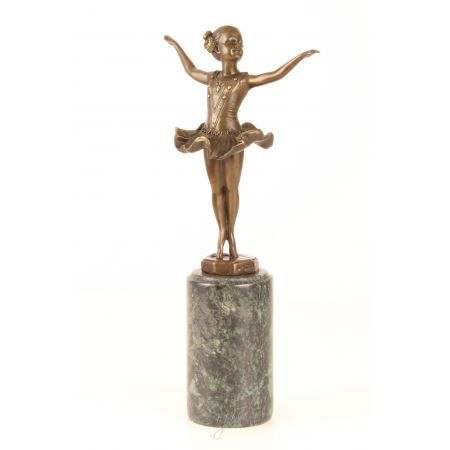 Bronzefigur Ballerina 31,8x7,8x16,1cm