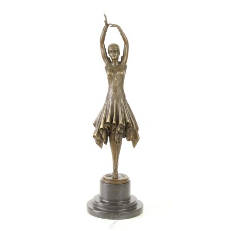 Bronzefigur Miss Kita 44,8x13x13cm