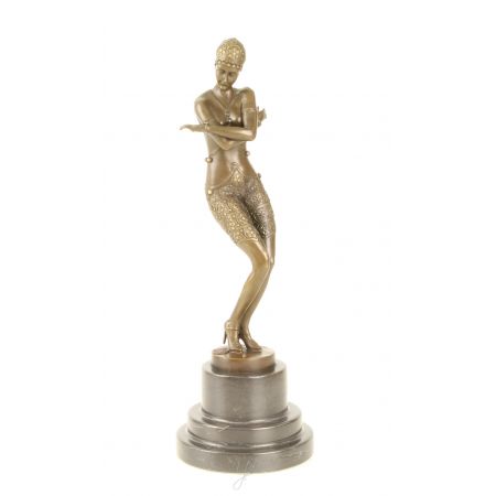 Bronzefigur Coy Dancer 37,6x13x13cm