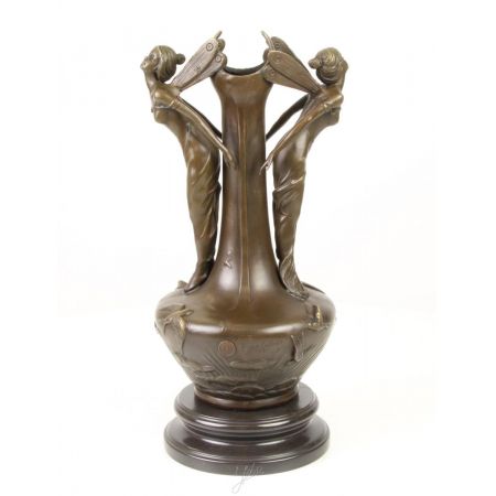 A Bronze Art Deco Vase 39,3x17,3x19,3cm